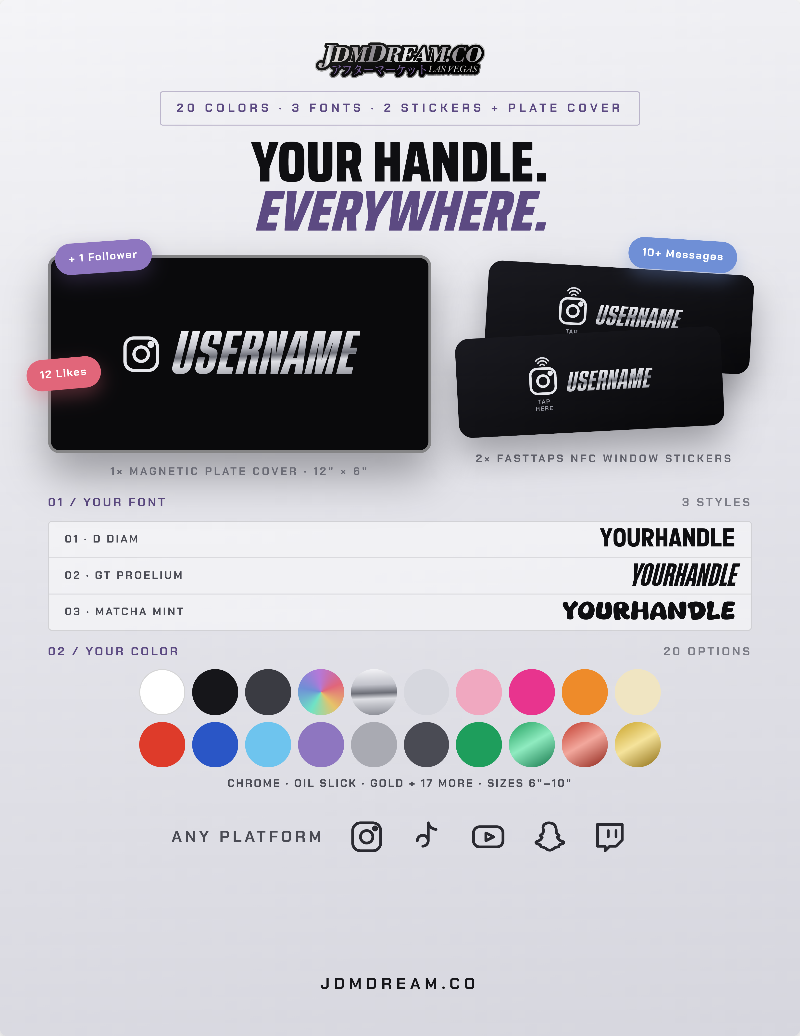 FastTaps + Plate Cover (Magnetic) Innovative Marketing BUNDLE!